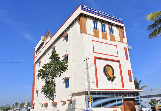 Bro Andrew Richard, Family along with the well-wishers of Grace Ministry inaugurated the Mega Prayer Centre / Church of Grace Ministry at Budigere in Bangalore, Karnataka with grandeur on Sunday, Jan 15th, 2023.